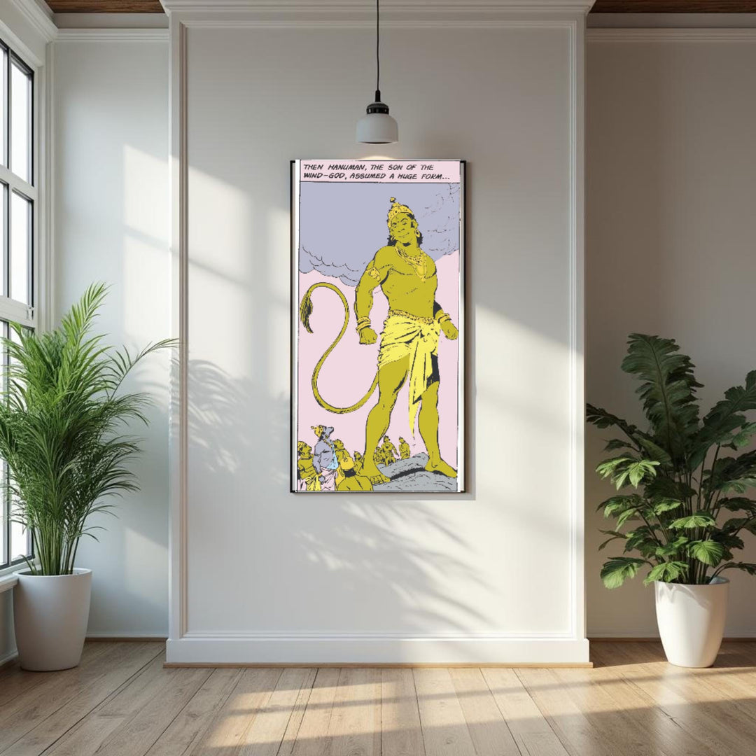 Hanuman Canvas Art | Official Amar Chitra Katha Indian Mythology