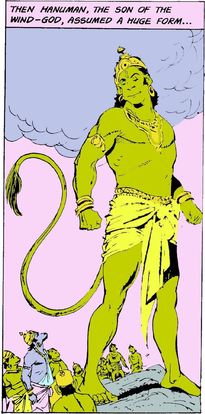 Hanuman Canvas Art | Official Amar Chitra Katha Indian Mythology