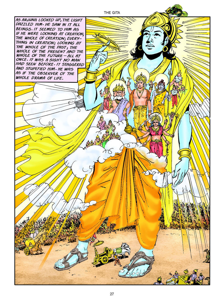 Krishna Vishnu Rupam Canvas Print – Hindu Mythology Wall Art