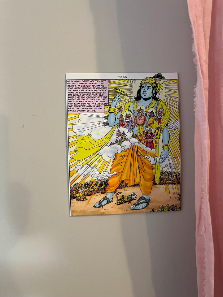 Krishna Vishnu Rupam Canvas Print – Hindu Mythology Wall Art