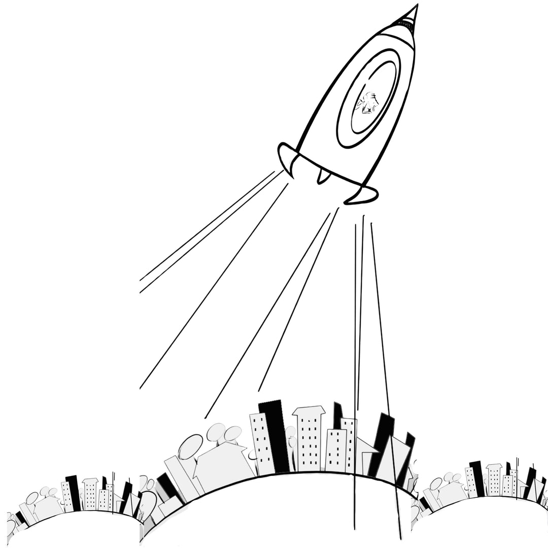 Suppandi rocket Art Kit – Tinkle-Inspired DIY Painting Set 6"X6"