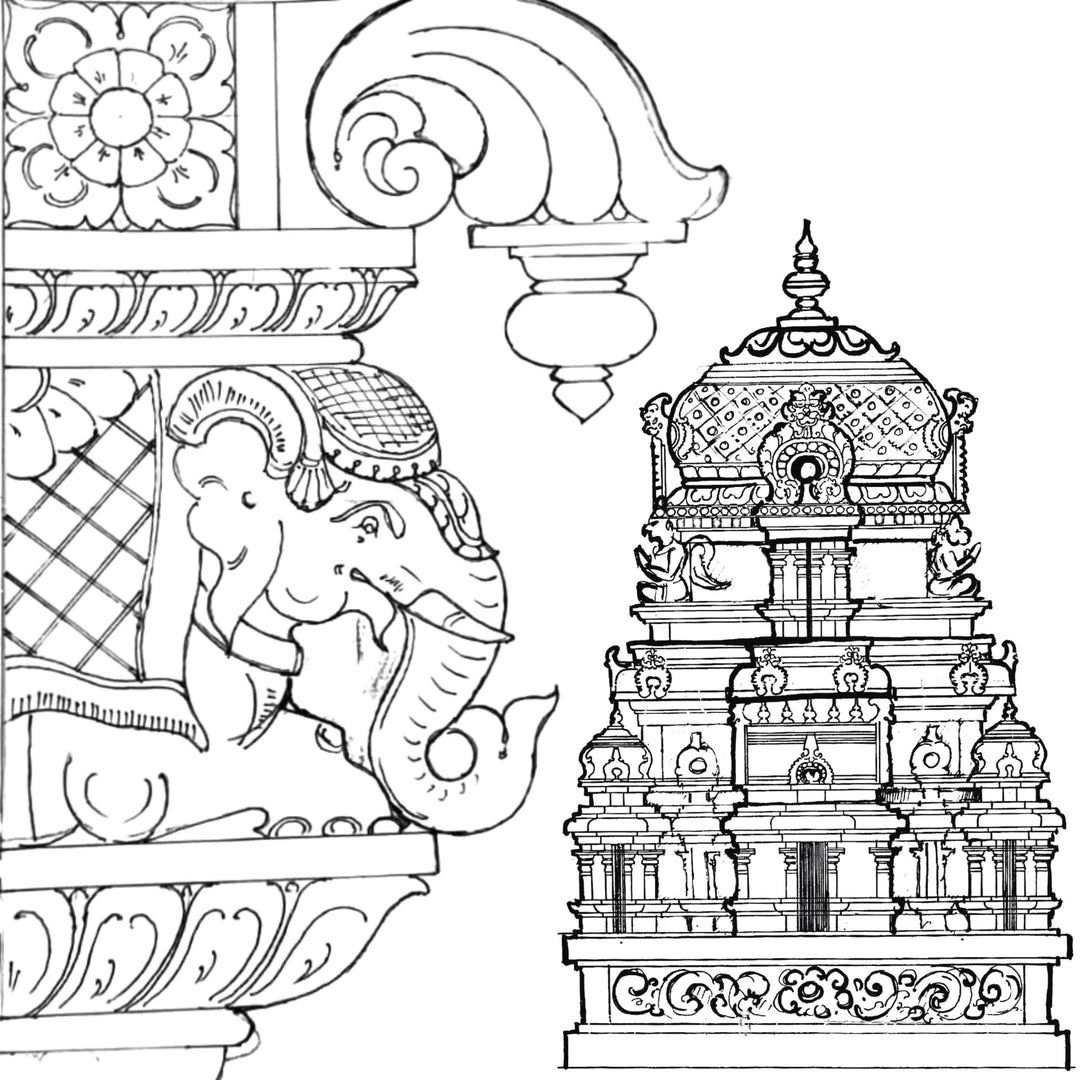 South Indian Temple Painting Kit | DIY Art Craft, Cultural Gift