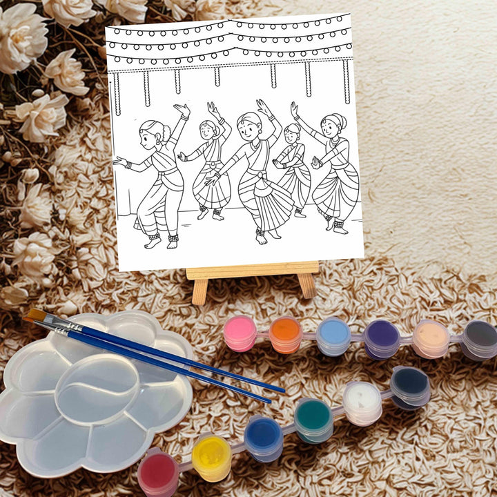 Classical Dance DIY Painting Kit – Cultural Art Craft for Kids &amp; Adults