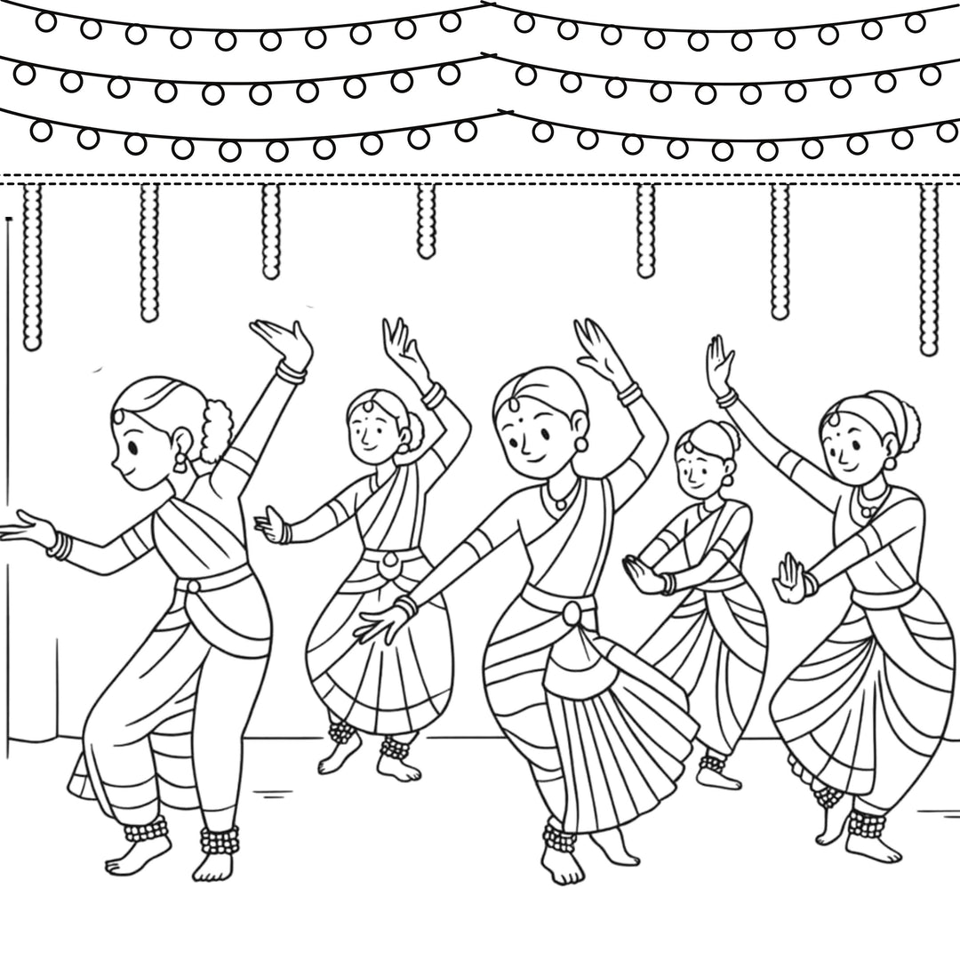 Classical Dance DIY Painting Kit – Cultural Art Craft for Kids &amp; Adults