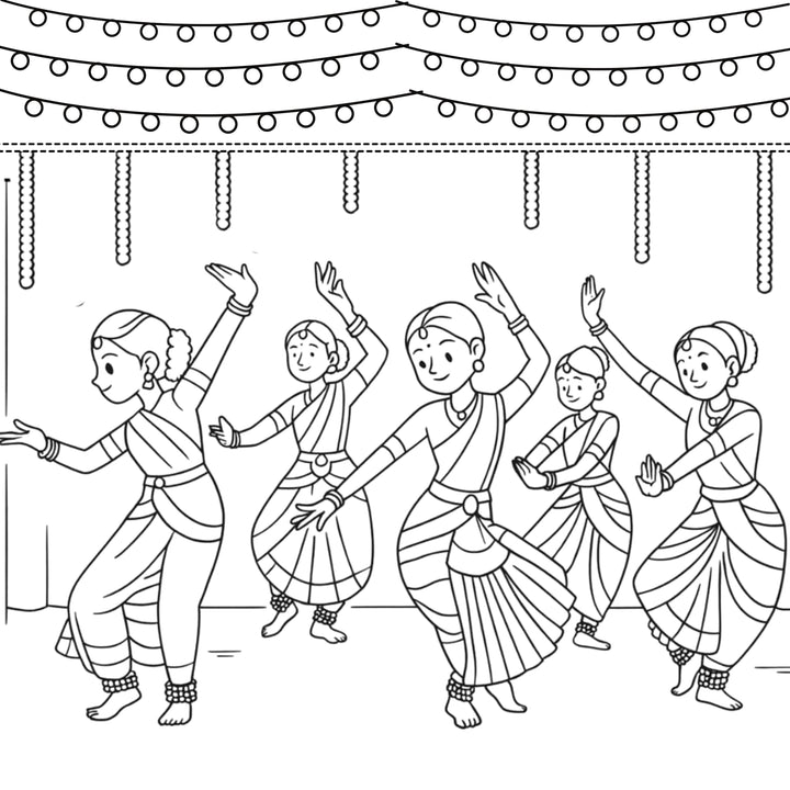 Classical Dance DIY Painting Kit – Cultural Art Craft for Kids &amp; Adults