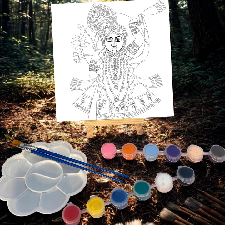 Kishan DIY Painting Kit – Cultural Art Craft for Kids &amp; Adults